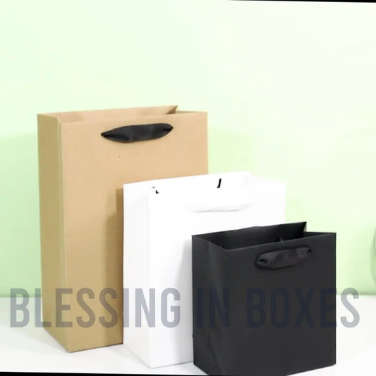 BNB black gift box premium quality for logo customization sizes vary Blessing in Boxes