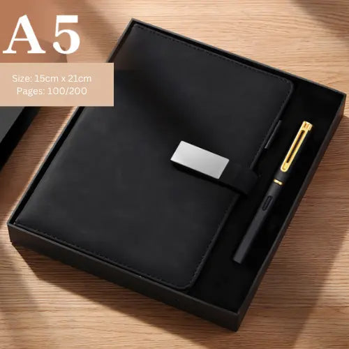 A5 notebook customized business meeting record book set notepad can print logo Blessing in Boxes